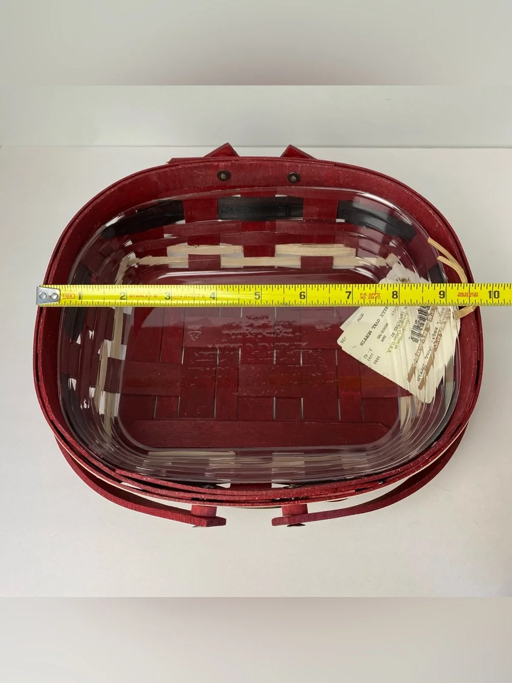 Longaberger 2013 Santa Belly Oval Muffin Basket w/ Protector New NWT